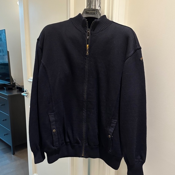 Paul & Shark Insulated Wool Zip Cardigan Sweater - Picture 1 of 13